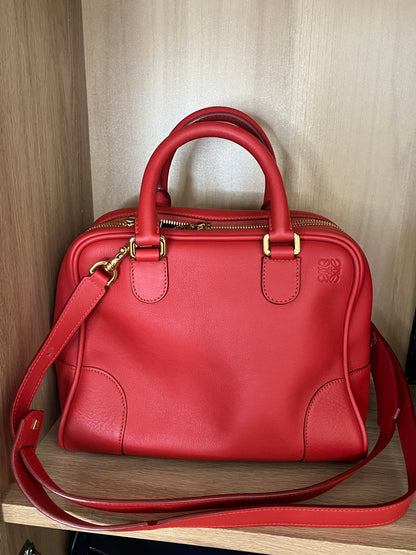 Loewe amazona 75 bandolera rojo